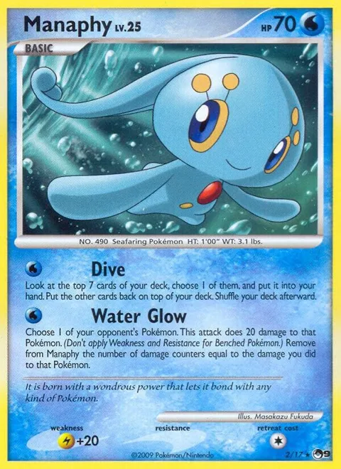 Manaphy #002/017 Pokémon card from POP Series 9