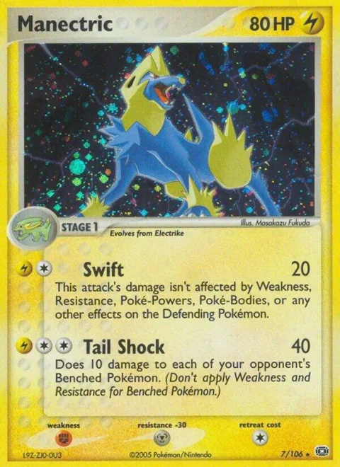 Manectric - 007/106 #7/106 Holofoil Pokémon card from EX Emerald