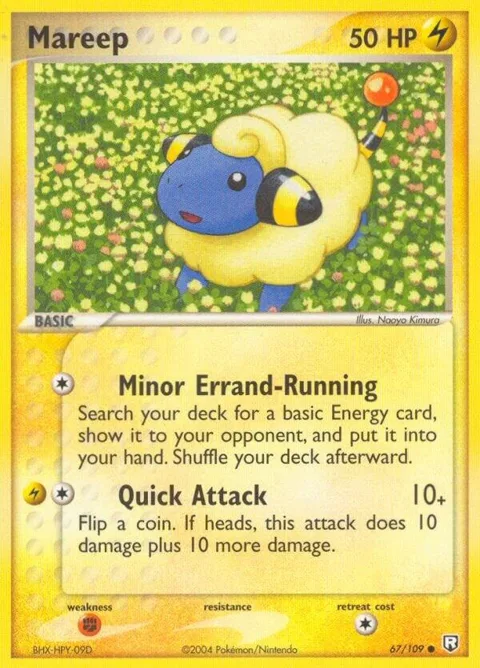 Mareep #67/109 Pokémon card from EX Team Rocket Returns