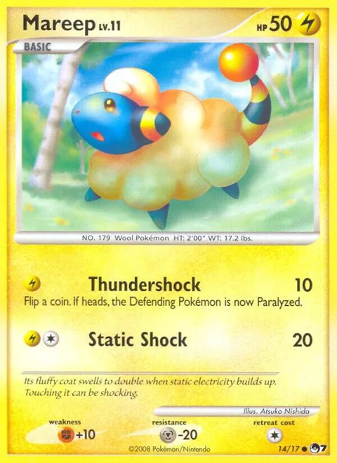 Mareep #014/017 Pokémon card from POP Series 7