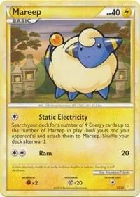 Mareep #13 #13/30 Pokémon card from HGSS Trainer Kit: Gyarados & Raichu