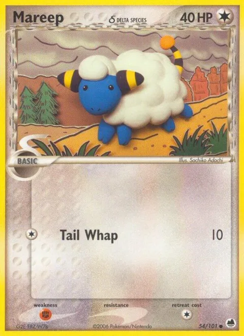Mareep Delta Species #54/101 Pokémon card from EX Dragon Frontiers