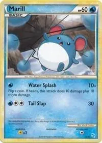 Marill #15 #15/30 Pokémon card from HGSS Trainer Kit: Gyarados & Raichu