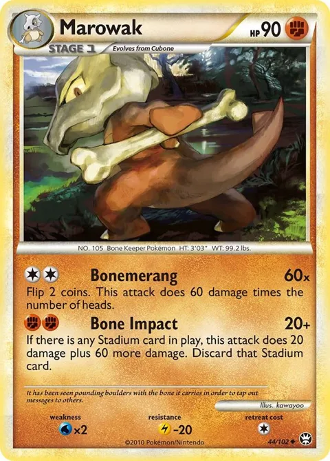 Marowak #44/102 Pokémon card from Triumphant