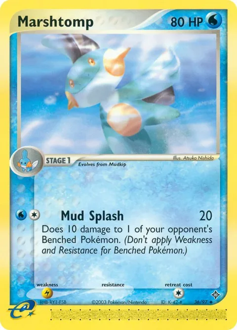 Marshtomp #36/97 Pokémon card from EX Dragon