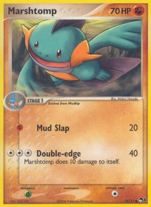 Marshtomp #015/017 Pokémon card from POP Series 3