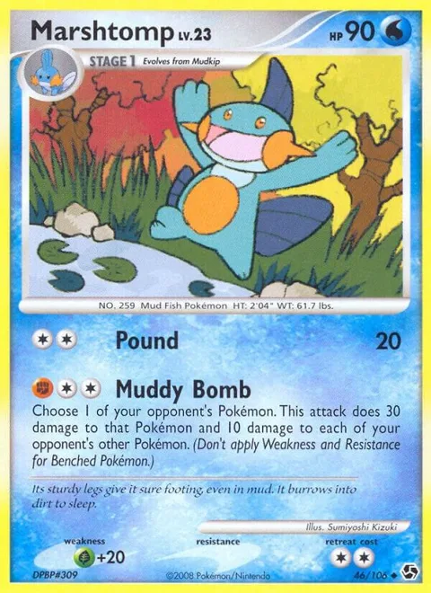 Marshtomp #46/106 Pokémon card from Great Encounters