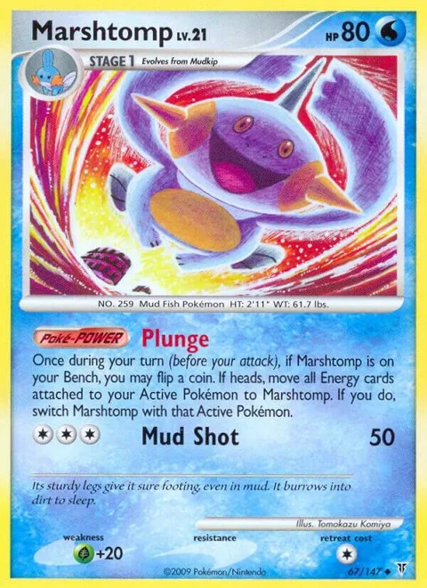 Marshtomp #67 Pokémon card from Supreme Victors