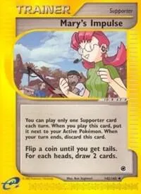 Mary's Impulse #142/165 Pokémon card from Expedition