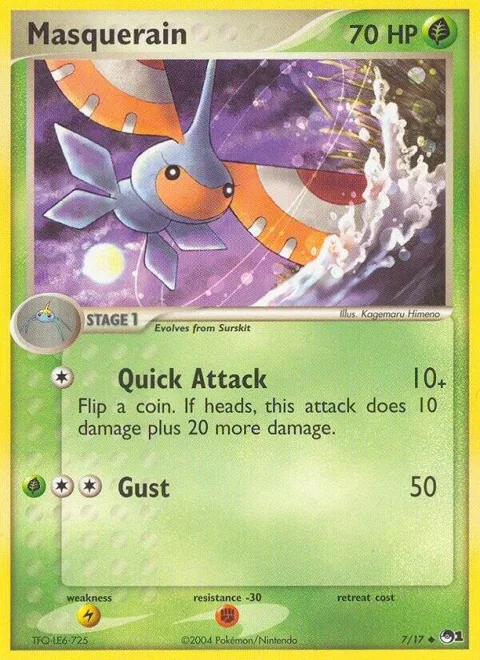 Masquerain #007/017 Pokémon card from POP Series 1