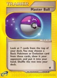 Master Ball #143/165 Pokémon card from Expedition