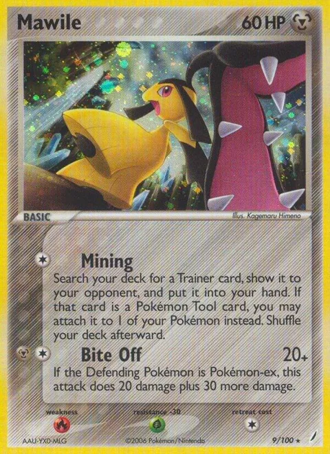 Mawile #9/100 Reverse Holofoil Pokémon card from EX Crystal Guardians