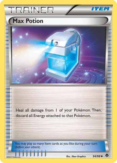 Max Potion #94/98 Pokémon card from Emerging Powers