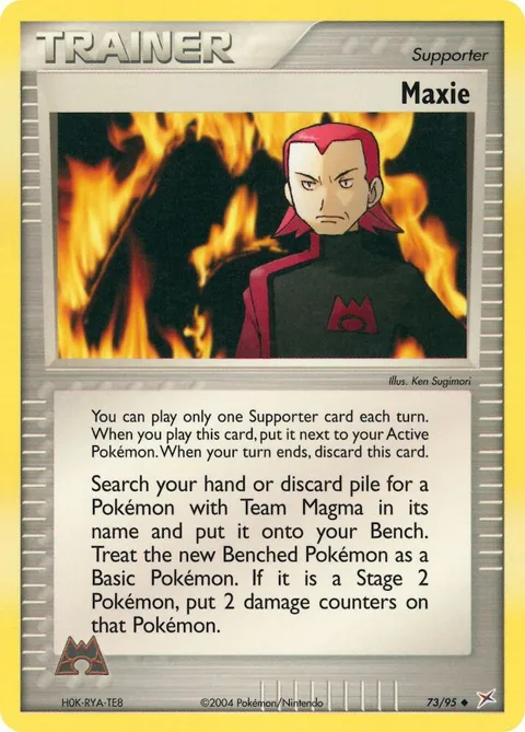 Maxie #73/95 Reverse Holofoil Pokémon card from EX Team Magma vs Team Aqua
