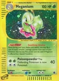 Meganium 18 #018/165 Reverse Holofoil Pokémon card from Expedition