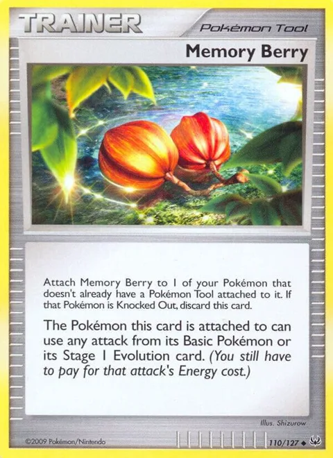Memory Berry #110/127 Pokémon card from Platinum