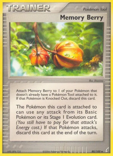 Memory Berry #80/100 Pokémon card from EX Crystal Guardians
