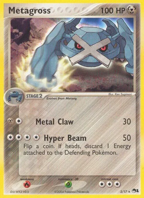 Metagross #002/017 Pokémon card from POP Series 1