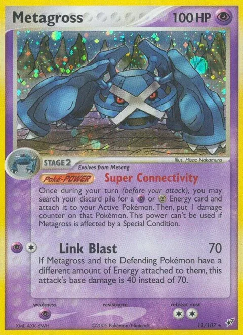 Metagross #11/107 Holofoil Pokémon card from EX Deoxys