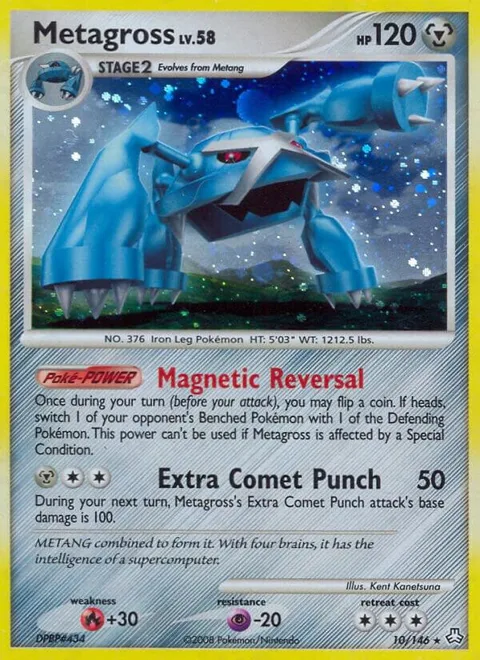 Metagross #10/146 Reverse Holofoil Pokémon card from Legends Awakened