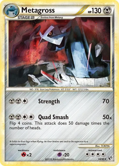 Metagross #18/90 Reverse Holofoil Pokémon card from Undaunted