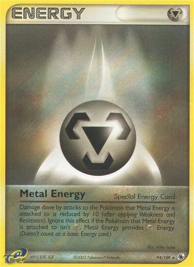 Metal Energy Special #94/109 Reverse Holofoil Pokémon card from EX Ruby and Sapphire