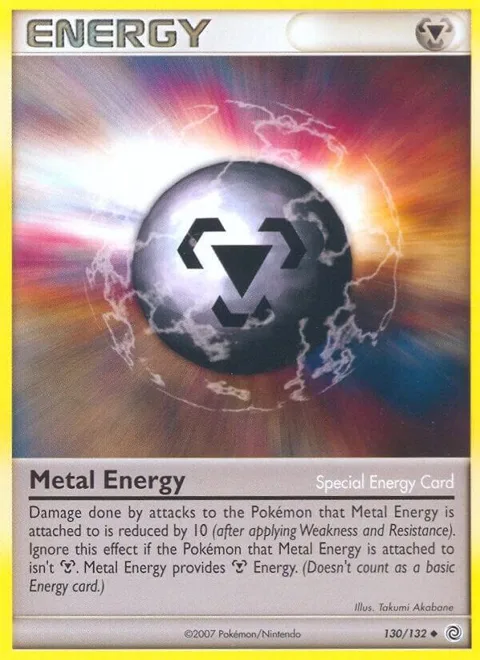 Metal Energy #130/132 Reverse Holofoil Pokémon card from Secret Wonders