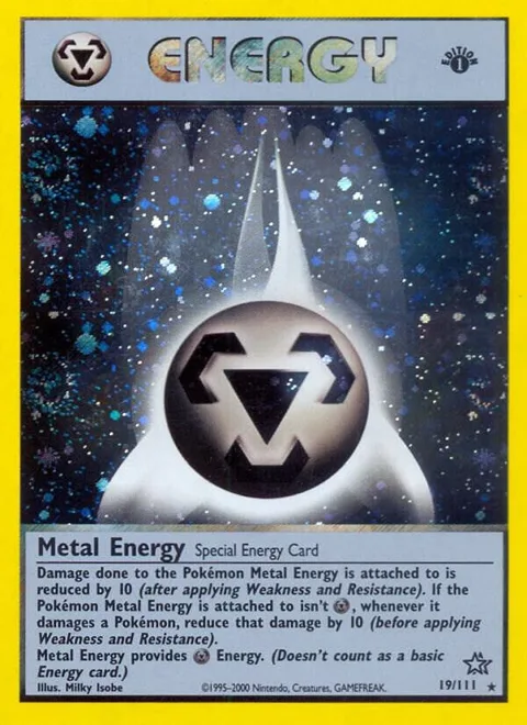 Metal Energy #019/111 Unlimited Holofoil Pokémon card from Neo Genesis