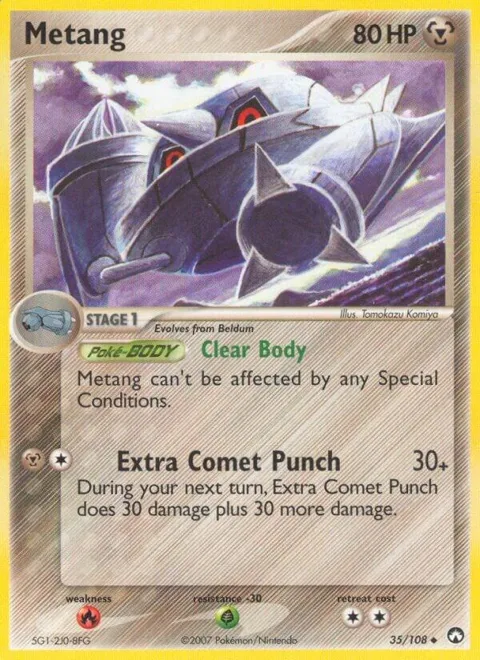 Metang #35/108 Reverse Holofoil Pokémon card from EX Power Keepers