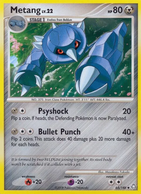 Metang 65 #65/146 Reverse Holofoil Pokémon card from Legends Awakened