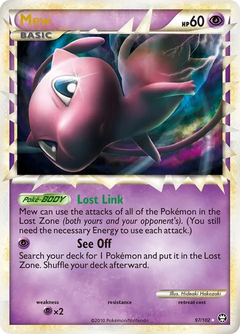 Mew Prime #97/102 Holofoil Pokémon card from Triumphant