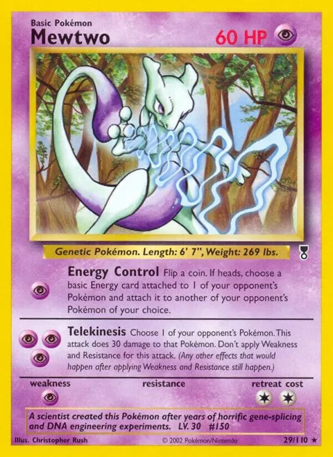 Mewtwo #029/110 Pokémon card from Legendary Collection