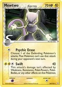 Mewtwo Delta Species #24/110 Pokémon card from EX Holon Phantoms