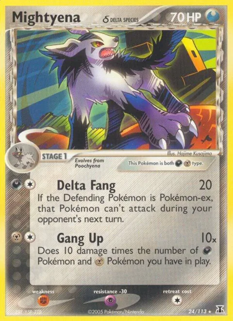 Mightyena Delta Species #24/113 Pokémon card from EX Delta Species