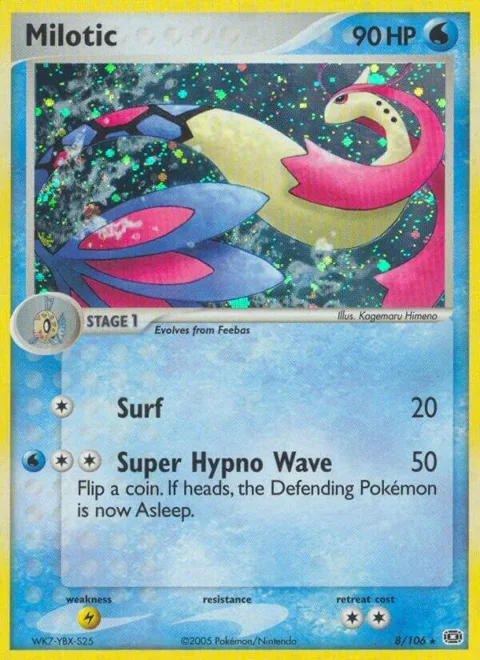 Milotic #8/106 Pokémon card from EX Emerald