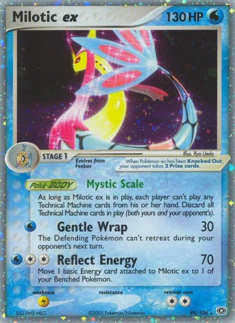 Milotic ex #96/106 Holofoil Pokémon card from EX Emerald