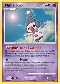 Mime Jr. #90/130 Pokémon card from Diamond and Pearl