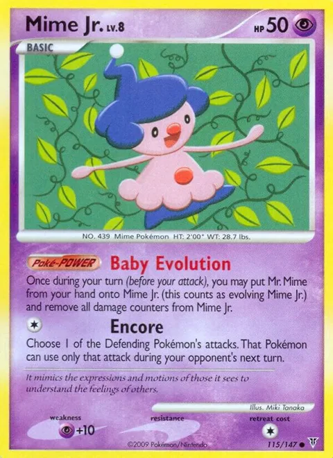 Mime Jr. #115 Pokémon card from Supreme Victors