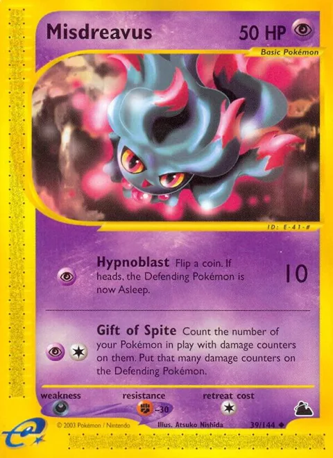 Misdreavus #039/144 Pokémon card from Skyridge