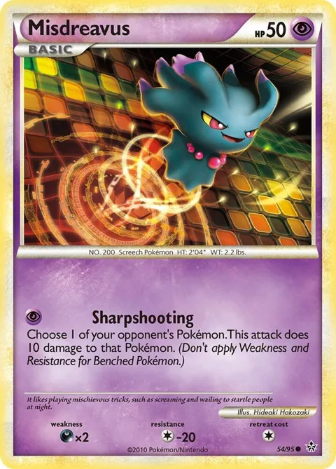 Misdreavus #54/95 Pokémon card from Unleashed