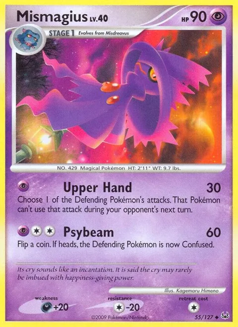 Mismagius #55/127 Pokémon card from Platinum