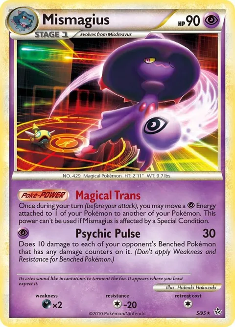 Mismagius #5/95 Holofoil Pokémon card from Unleashed