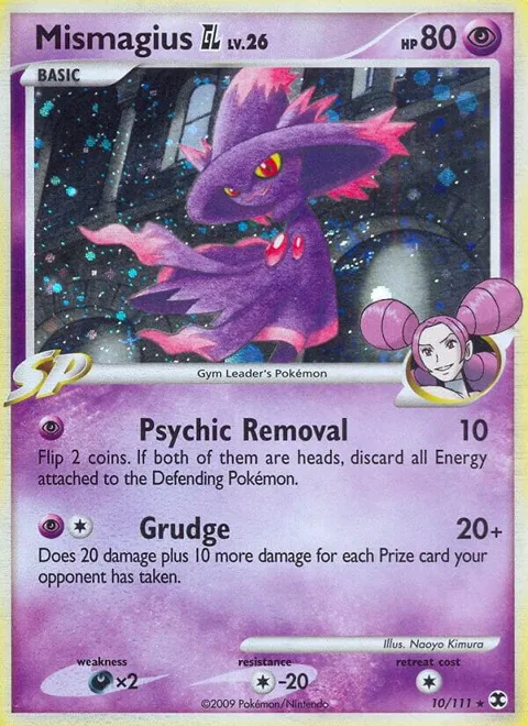 Mismagius GL #10/111 Reverse Holofoil Pokémon card from Rising Rivals