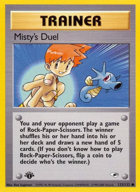 Misty's Duel #123/132 Unlimited Pokémon card from Gym Heroes