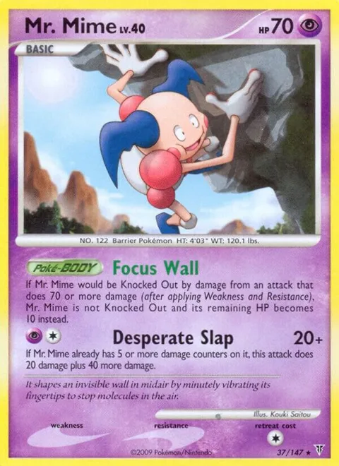 Mr. Mime #37 Pokémon card from Supreme Victors