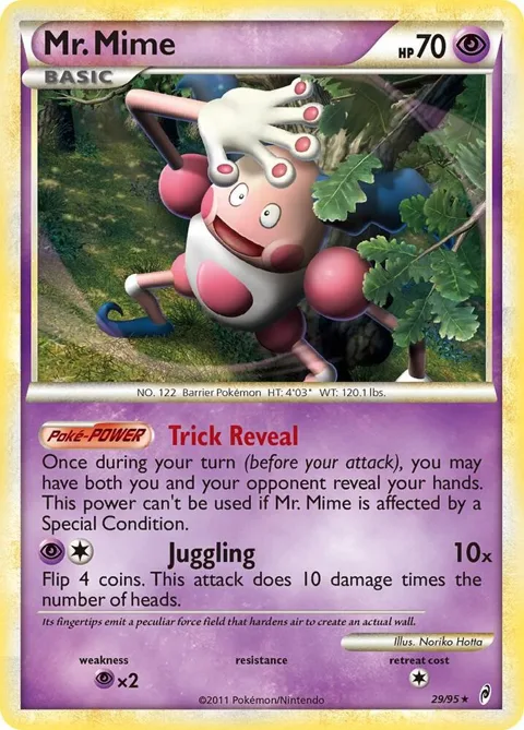 Mr. Mime #29/95 Pokémon card from Call of Legends