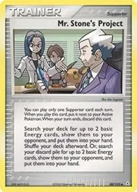 Mr. Stone's Project #88/110 Pokémon card from EX Holon Phantoms