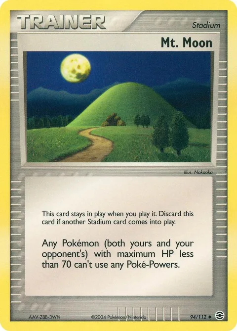Mt. Moon #94/112 Pokémon card from EX FireRed & LeafGreen