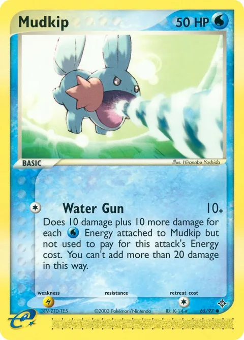 Mudkip #65/97 Pokémon card from EX Dragon