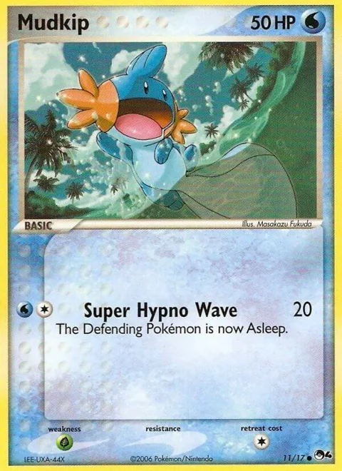 Mudkip #011/017 Holofoil Pokémon card from POP Series 4